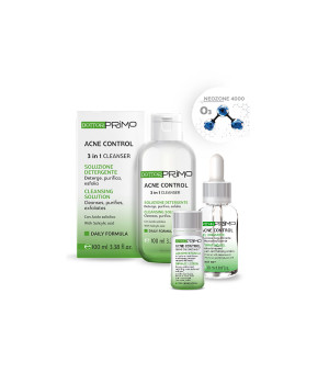 Система дом ухода ACNE CONTROL 24H из трех продуктов: очищение, лечебная гидратация, локальное лечение