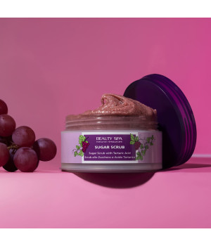 Кислотный скраб ВИННЫЙ ПИЛИНГ рH 3,5 для лица и тела BEAUTY SPA SUGAR SCRUB, 200 мл Кислотный скраб ВИННЫЙ ПИЛИНГ рH 3,5 для лица и тела BEAUTY SPA SUGAR SCRUB, 200 мл