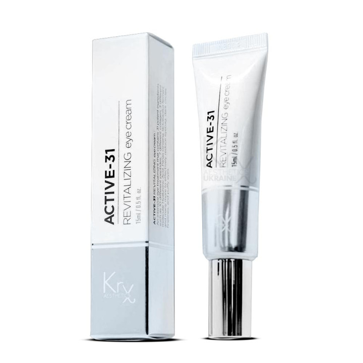 ACTIVE-31 EYE CREAM. Супер-активный крем для век с 31-м анти-эйдж ингредиентом для борьбы с морщинами, мешками и темными кругами вокруг глаз, 15 гр