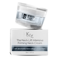 NECK LIFT CREAM. Интенсивный анти-эйдж крем для шеи и декольте с 6-ю видами растворимого Микроколлагена (коллагеновые нити) и 22-мя активными ингредиентами для клеточного омоложения, 50 гр