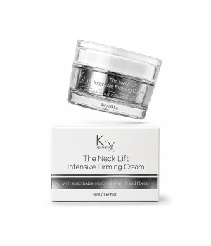 NECK LIFT CREAM. Интенсивный анти-эйдж крем для шеи и декольте с 6-ю видами растворимого Микроколлагена (коллагеновые нити) и 22-мя активными ингредиентами для клеточного омоложения, 50 гр