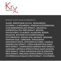 RETINOL SHEET MASK PACK. Тканевые маски из натурального гипоаллергенного волокна с Ретинолом, L-Аргинином, Ликопином из экстракта Томата и 5 ботаникал экстрактами, 30 масок